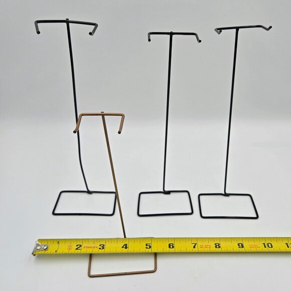 Vintage Barbie Doll Stands Wire Black Gold Copper Lot Of 4 1960s Read - Picture 3 of 5